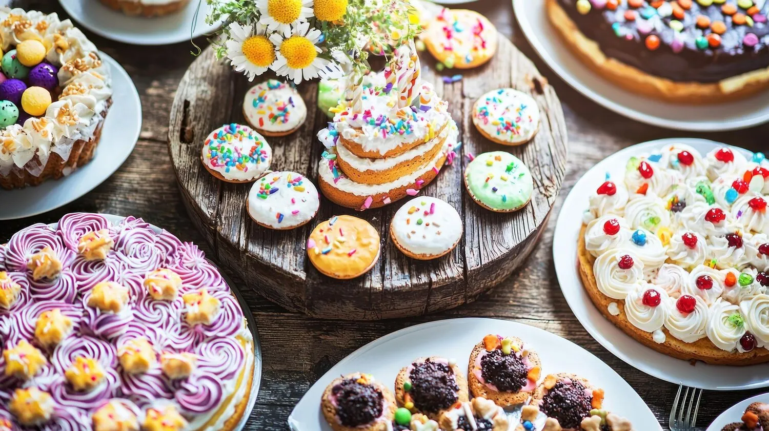 Various Pastries and Cakes